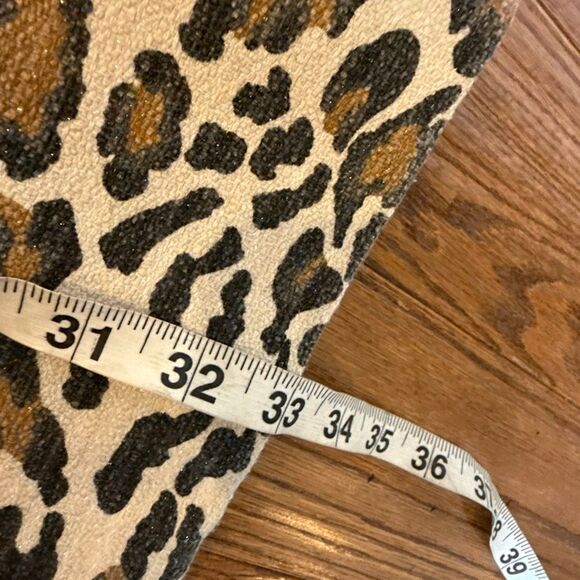 Maison Scotch leopard print car coat size 2/M - Picture 8 of 11
